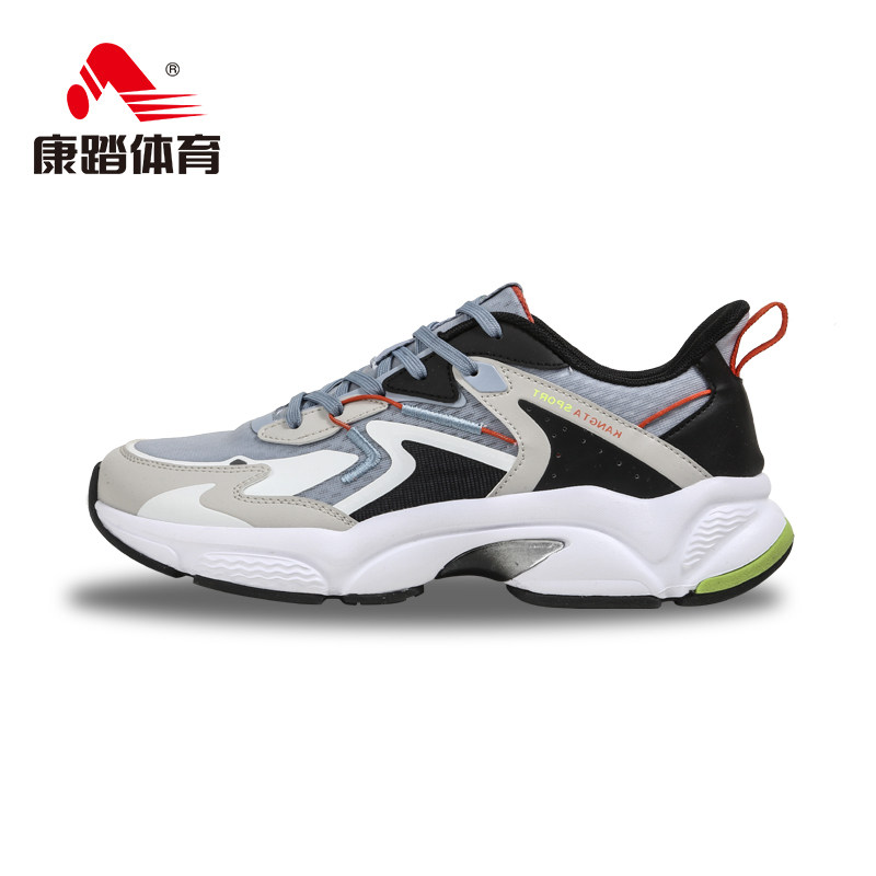 康踏正品跑步男鞋2022夏季新款男士网面透气运动休闲鞋