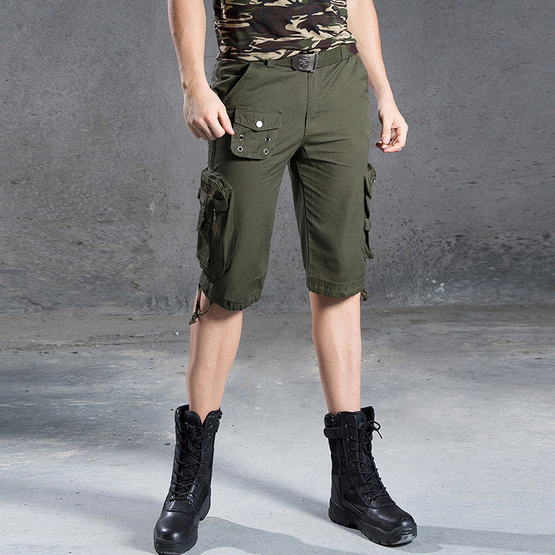 户外运动裤女七分军裤战术绿色季军迷彩夏季军情侣迷彩裤