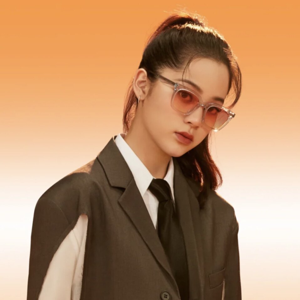 2021娜娜太阳镜海变色渐变书同款小红欧阳新款欧阳娜娜太阳眼镜