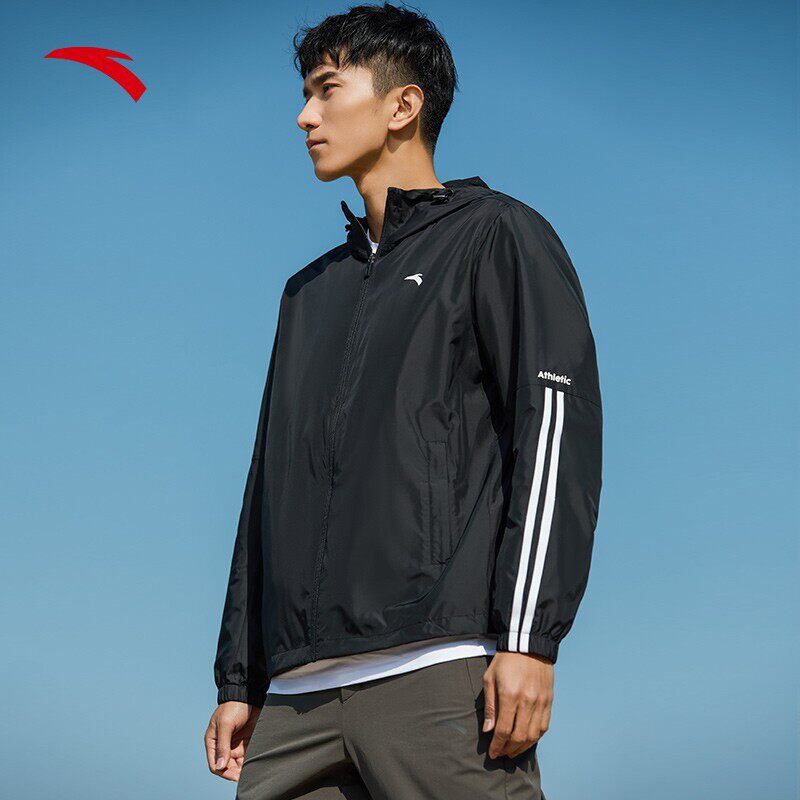 安踏外套2022新款夹克风衣春秋男士运动上衣运动茄克