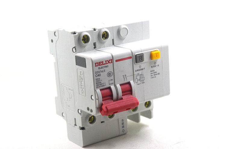 漏电德力西断路器dz47sle2p16a20a25a32a40a63a保护开关漏电保护器
