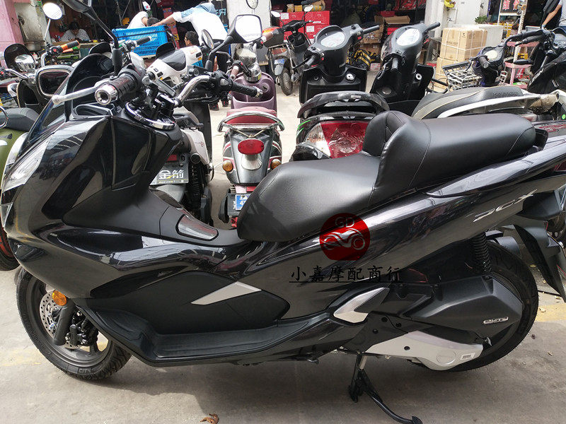 适用摩托车新大洲本田pcx150本田pcx150改装大腰靠舒适坐垫