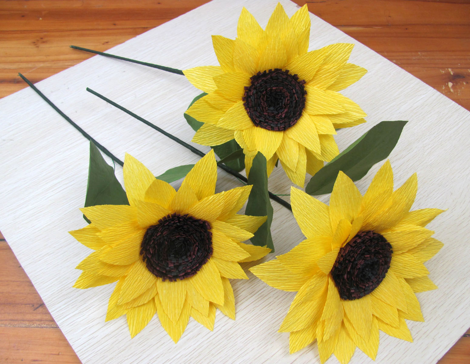 手工折纸纸花成品向日向日葵葵花学生创意礼物仿真花