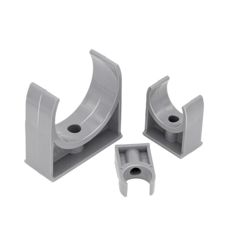 pvc卡箍管托托架灰色卡托塑料管管卡给水管给水管夹