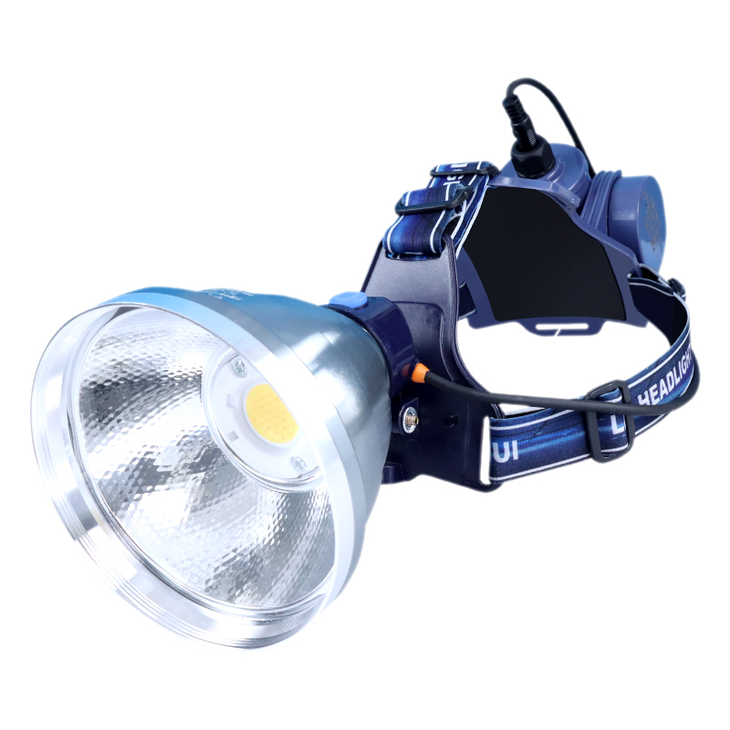 散光光大泛光黄光白光充电头灯外接9v12v头灯