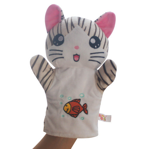 小猫手偶玩具动物手套玩偶亲子游戏舞台表演手偶