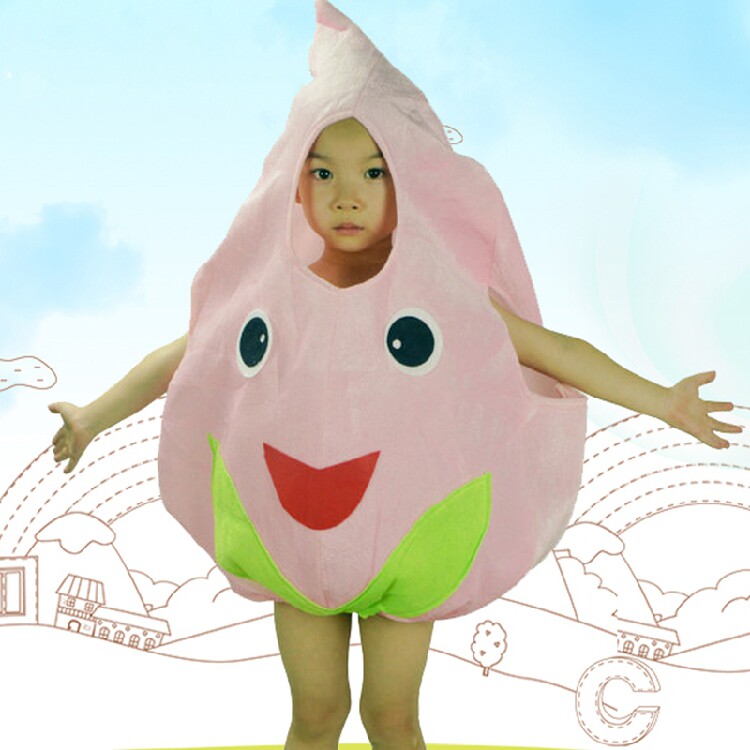 苹果演出服水果服装儿童节日草莓西瓜桃子香蕉服饰