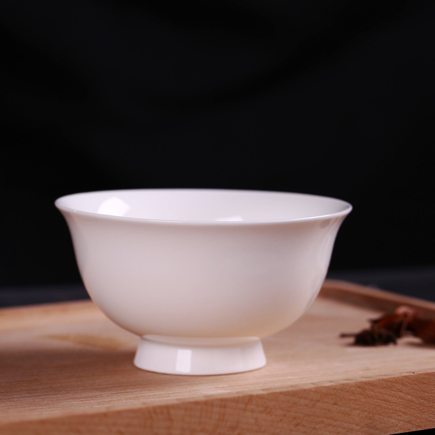 纯白骨瓷餐具西餐碗米饭碗汤碗面碗骨瓷碗高脚碗防烫