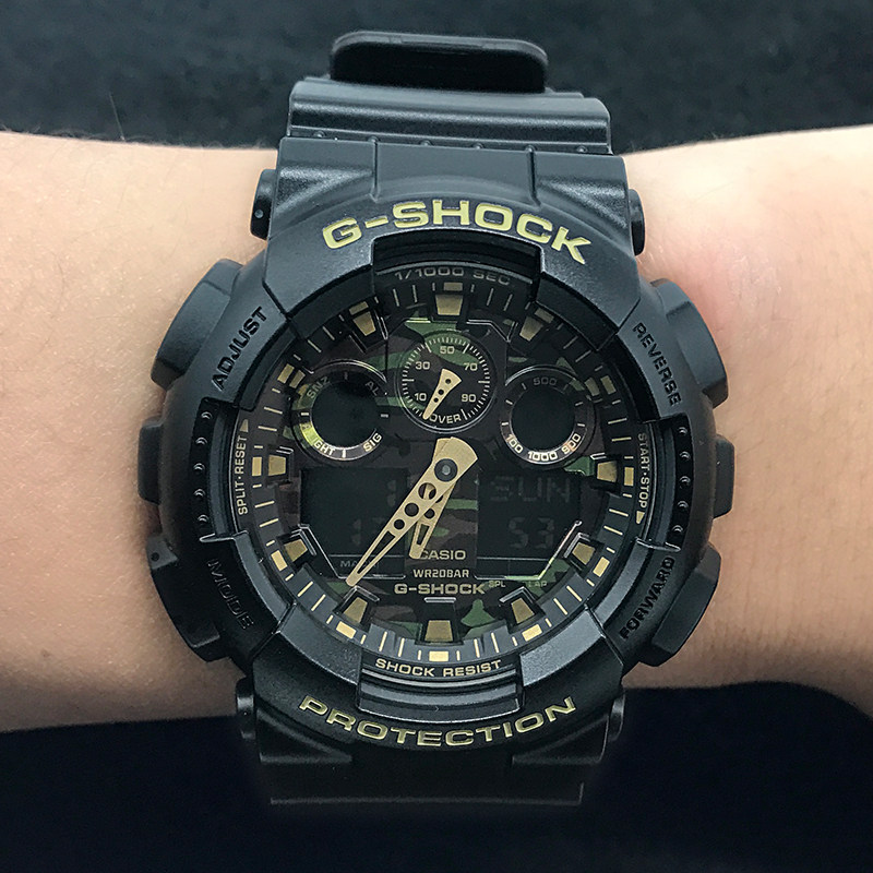 卡西欧手表国内行货g-shockga-100cf-1a91a9pr1a石英电子日韩腕表