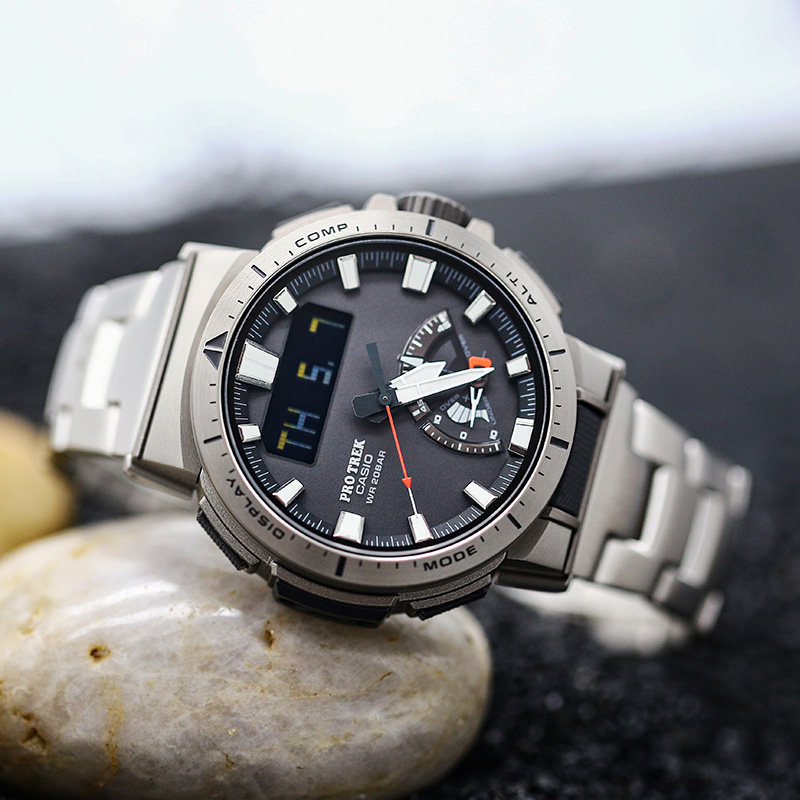 卡西欧手表prw-70yt-7y-17000fc-1b73xxt太阳能电波登山日韩腕表