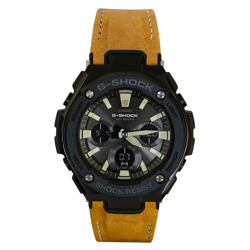 卡西欧手表g-shock gst-s120/s100g/s110/s310太阳能运动防水男表