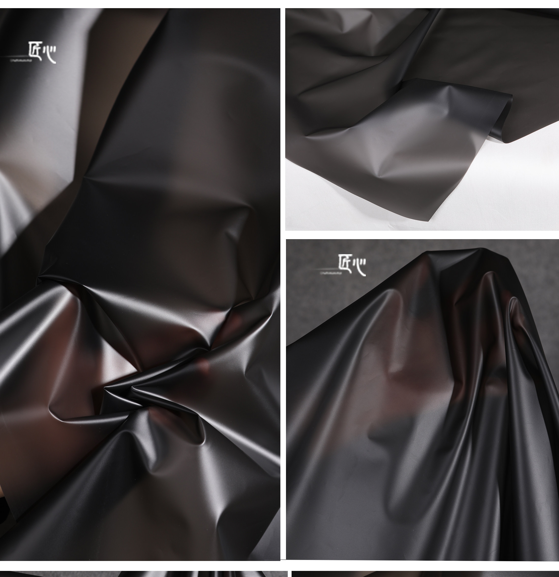 雾面tpu磨砂黑色半透明透明风雨衣薄膜防水塑料布海绵垫