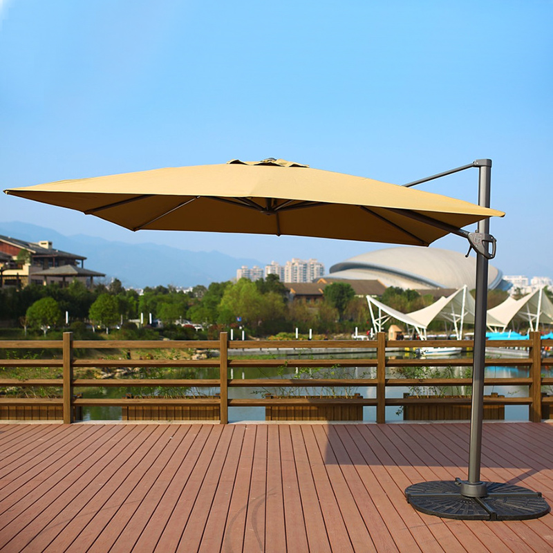 户外方形3米罗马遮阳伞庭院别墅花园酒店大伞遮阳伞