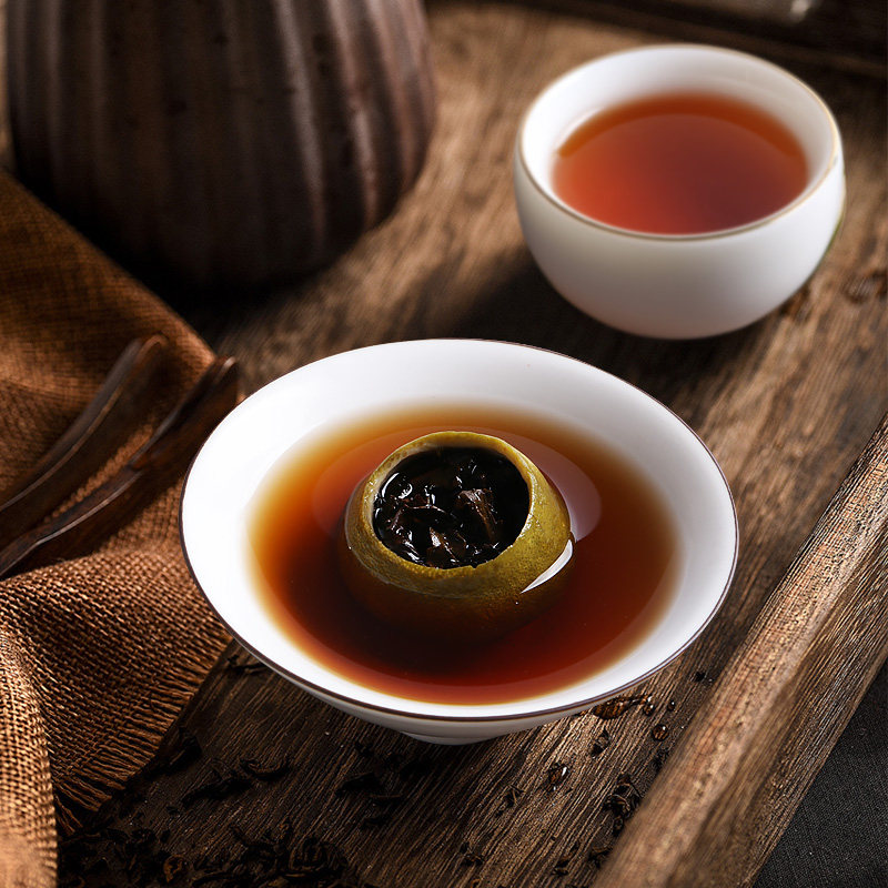 买1发3共18粒小青柑普洱茶熟茶陈皮柑普茶小沱茶叶小粒装