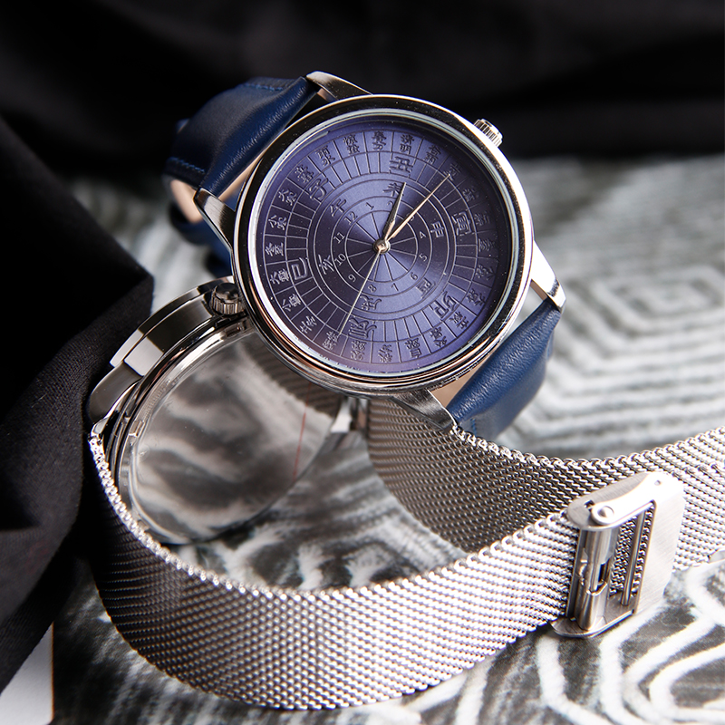 24节气日晷子午创意雍也手表皮带石英手表故宫日晷文创原创礼品