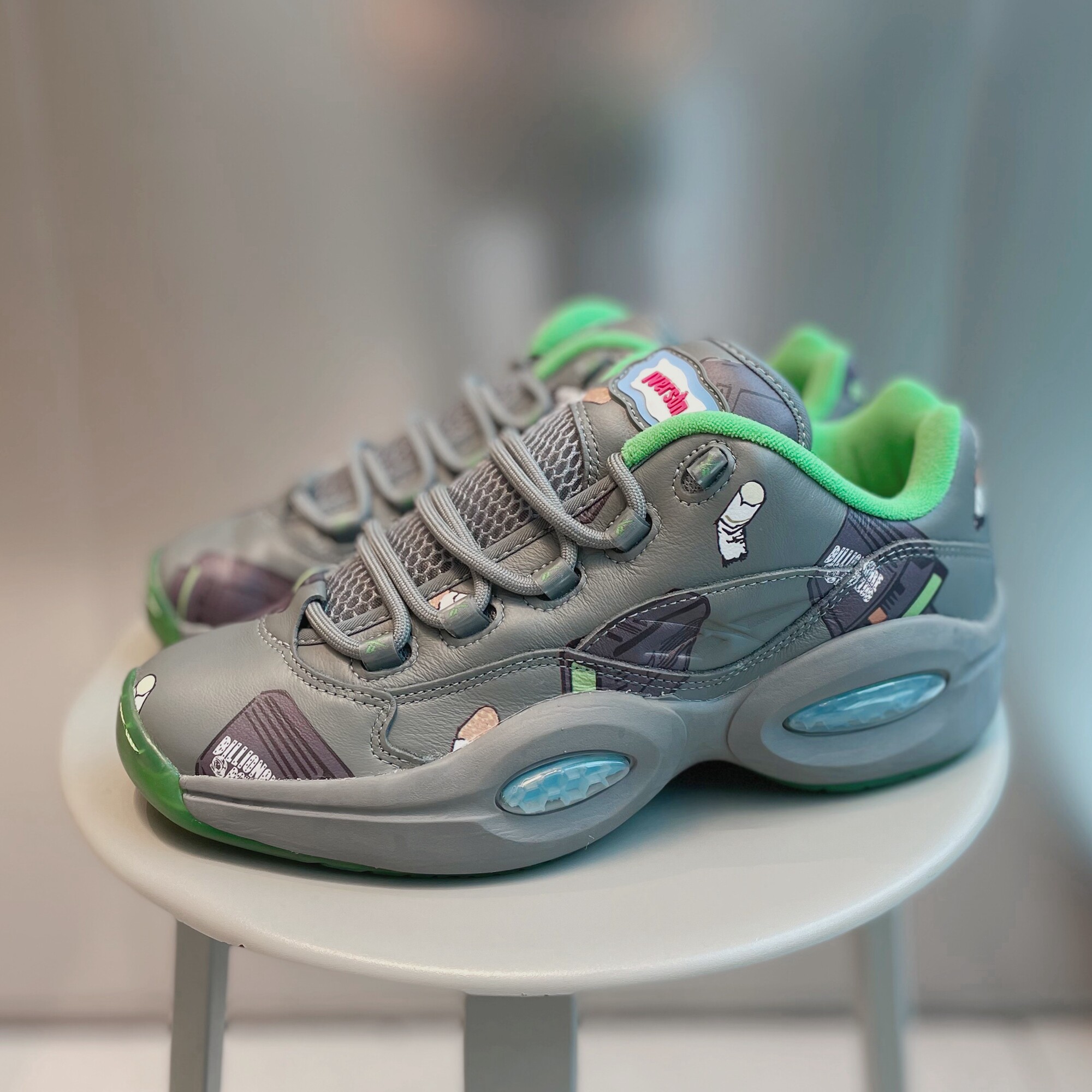 锐步reebokqustionlowbbcicecream冰淇淋联名篮球篮球鞋