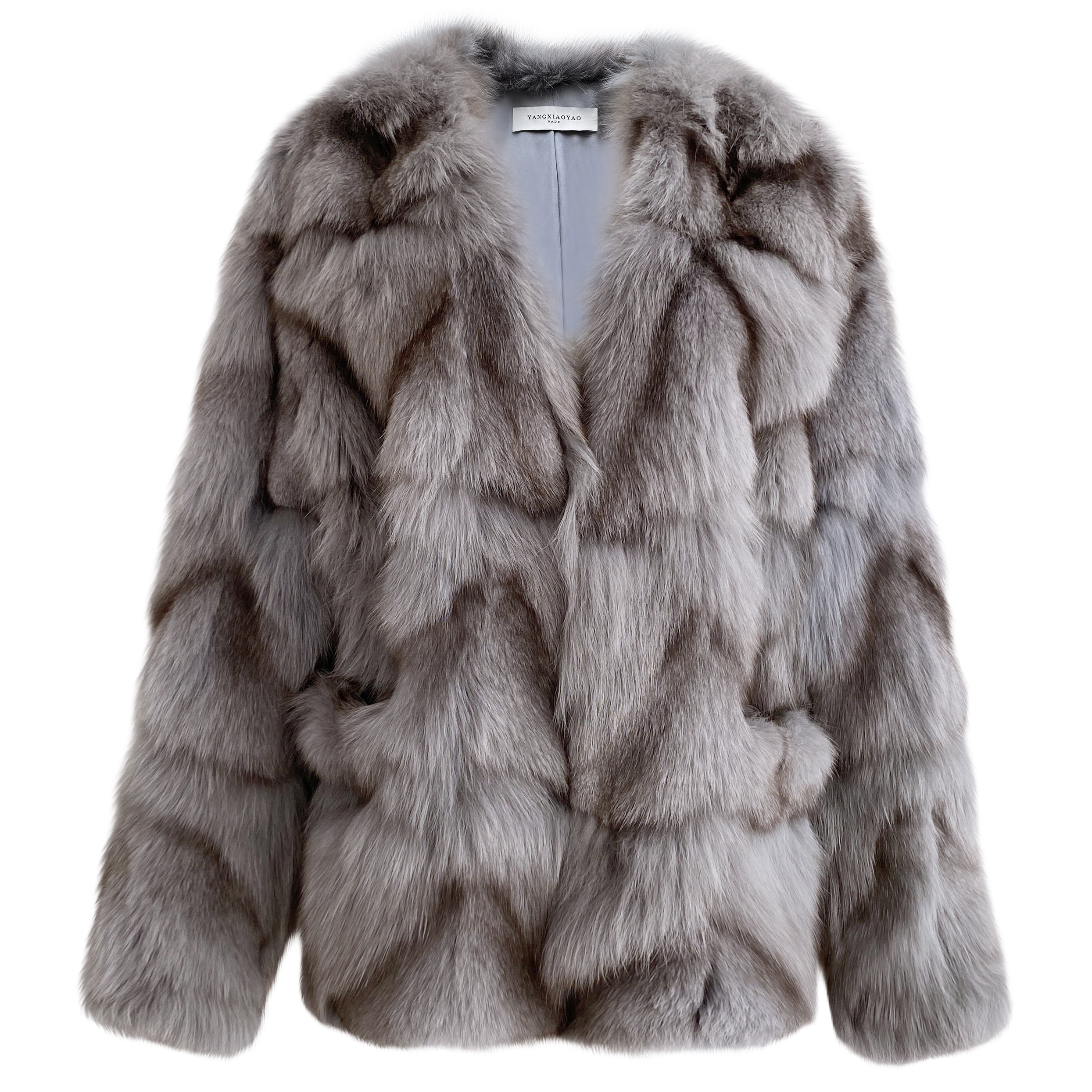 杨小妖皮草年轻新款2020女短外套腿毛狐狸梅蹄皮草