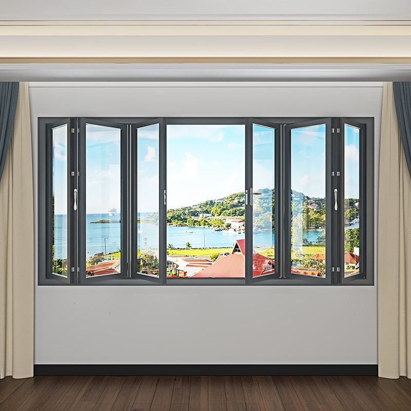 铝合金重型折叠门阳台客厅卫生间别墅露台店铺洗车房防夹手折叠门