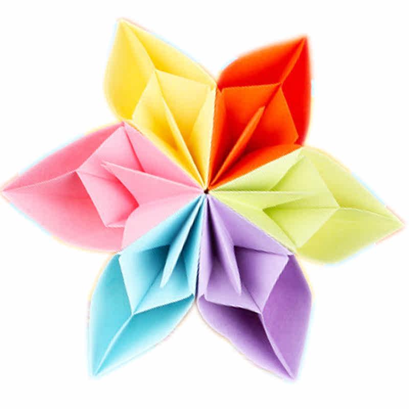 儿童彩纸折纸剪纸正方形幼儿园手工手工制制作材料手工折纸
