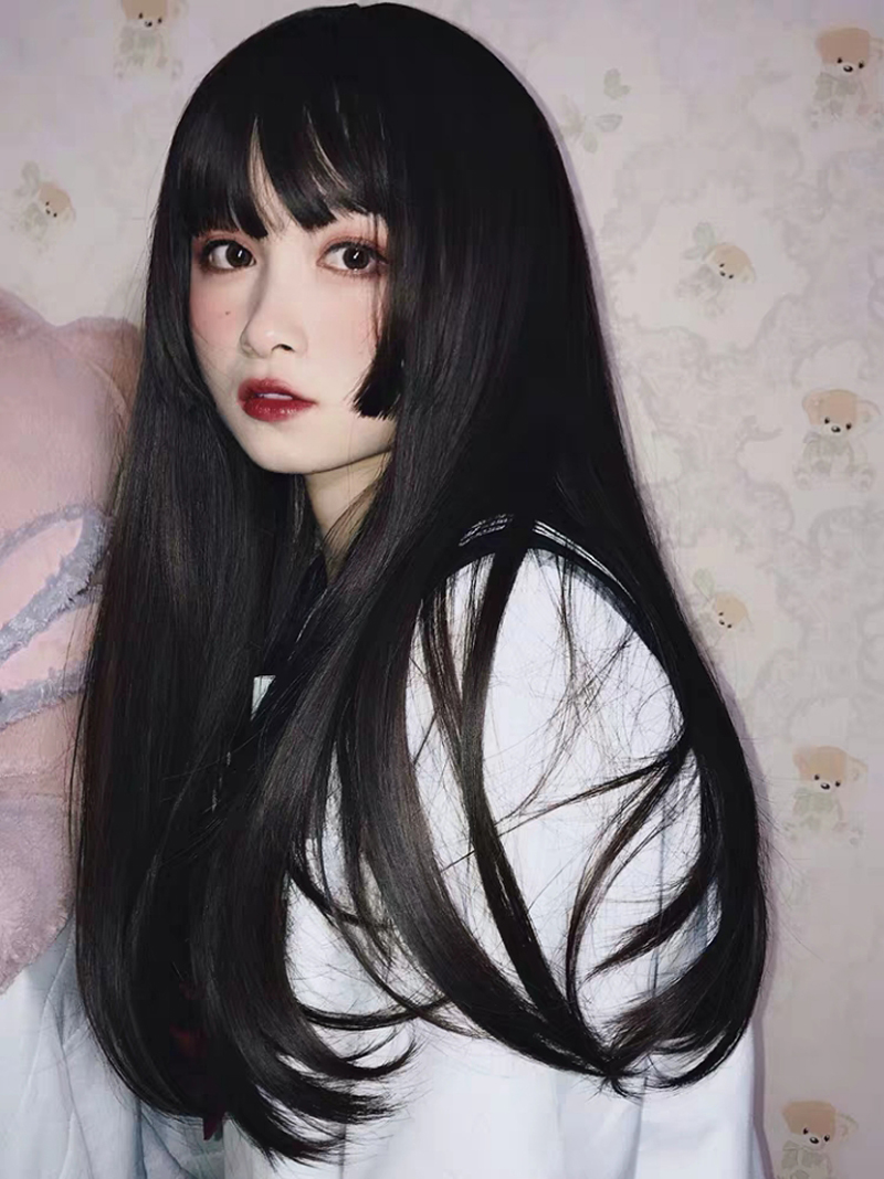 爱依依恋水母姬发发式假发长发公主cos日系日常整顶假发