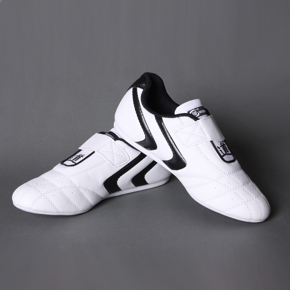 woosung跆拳道鞋儿童男女成人武术鞋初学比赛竞技跆拳道鞋可印字