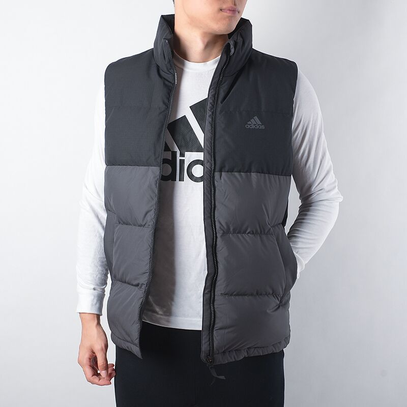 adidas阿迪达斯羽绒背心男装秋冬保暖鸭绒2020新款羽绒马甲