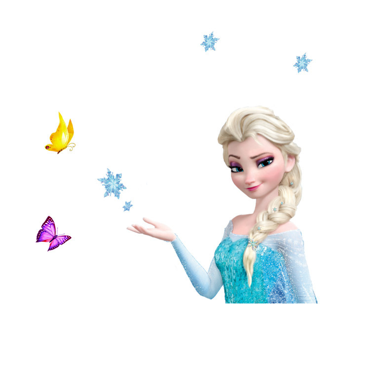 车贴冰雪奇缘爱莎公主电动汽车车身贴纸拉花贴膜汽车装饰贴