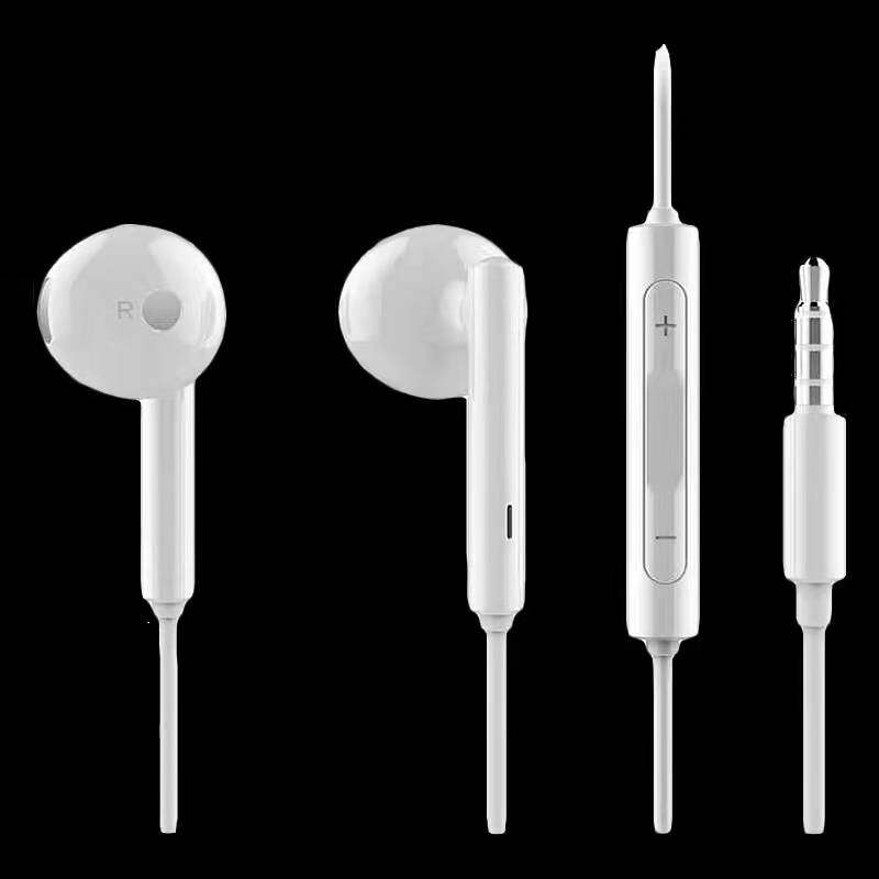 入耳耳机荣耀am115r线控通用手机耳塞官方原装普通有线耳机