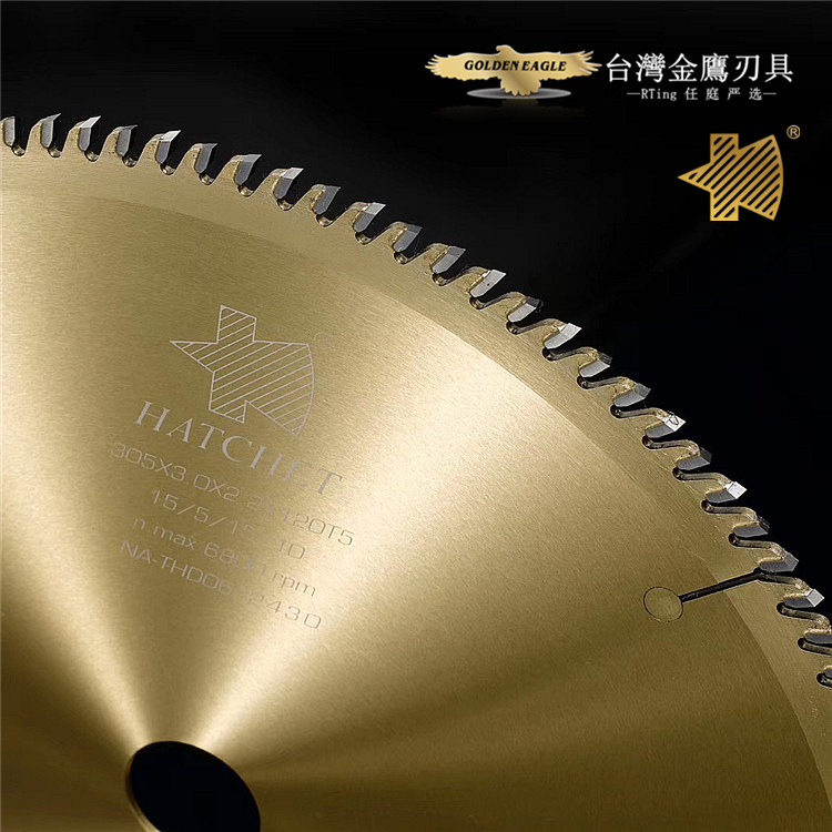台湾金鹰锯片 斧头牌实木精修横切锯锯片 305*3.0*2.2*25.4-100t5