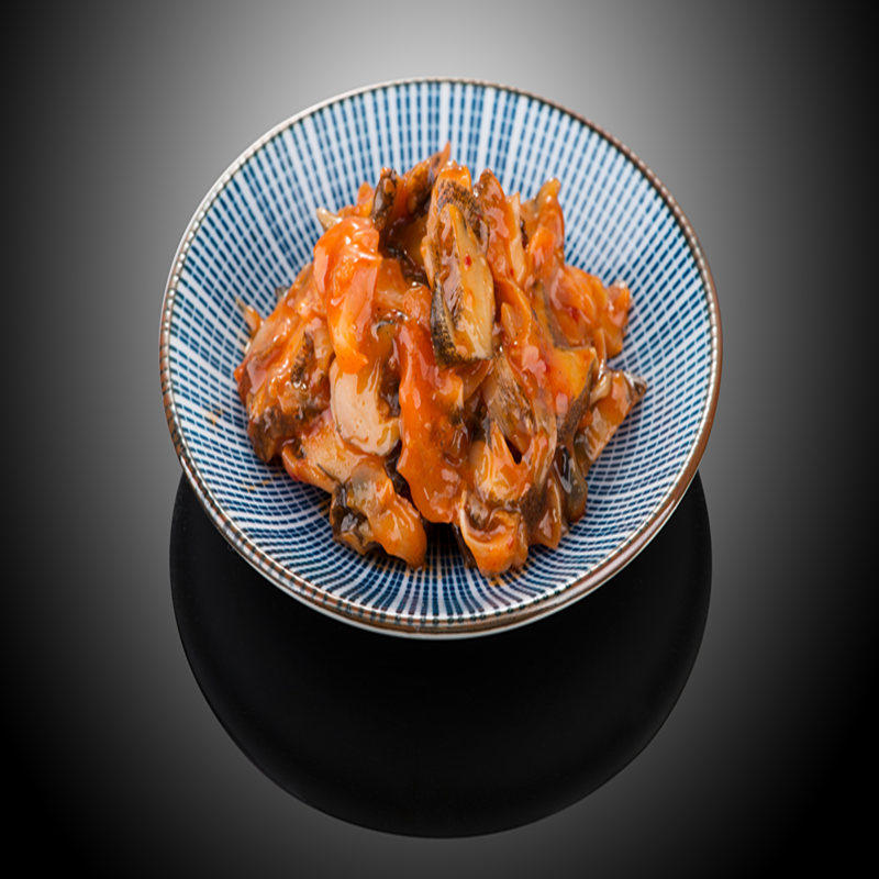 洋琪调味海螺片 朝鲜风味海螺肉500g 新鲜冷冻解冻即食 5盒 包邮 - 爱