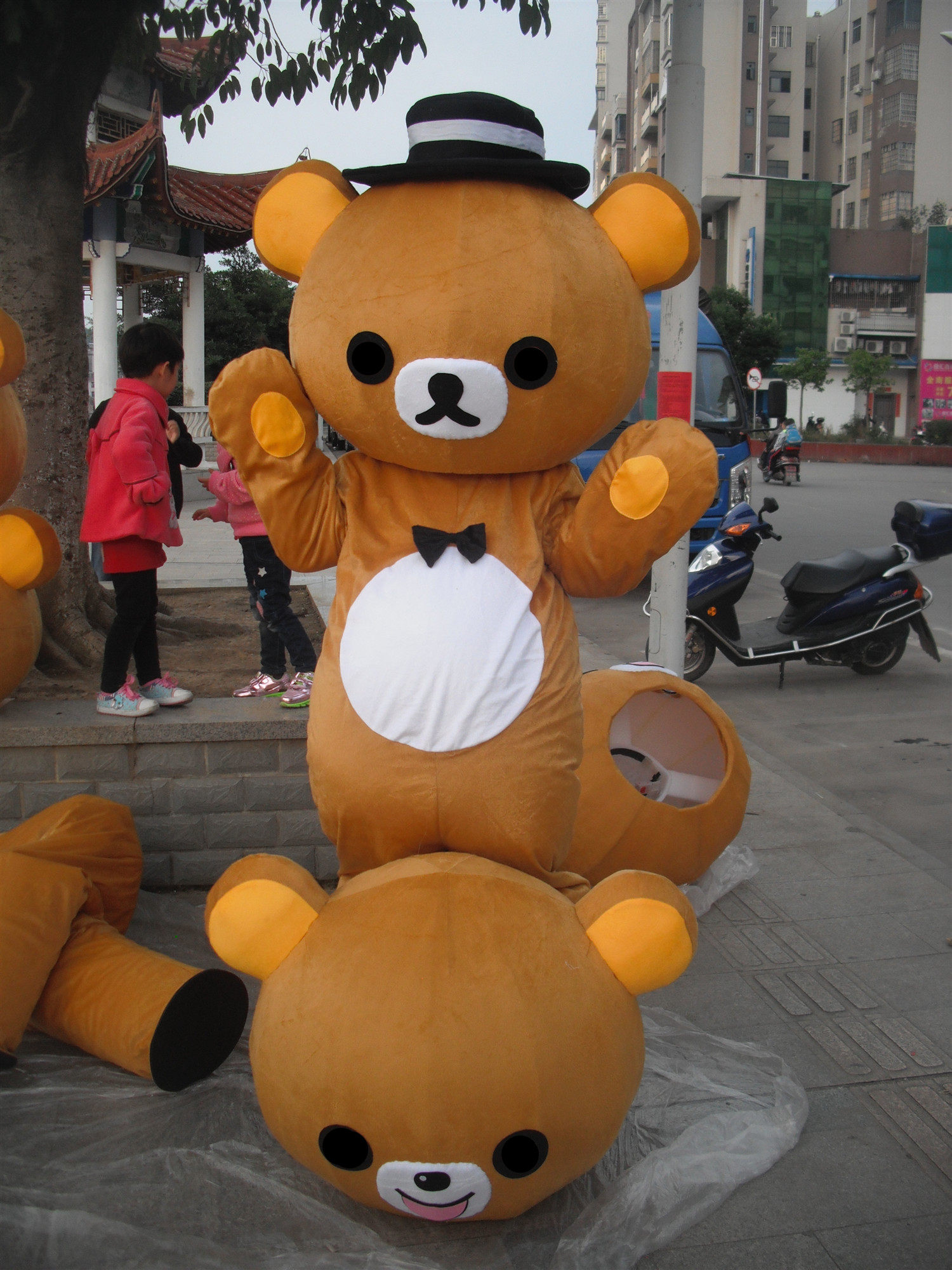 卡通服装卡通人人偶懒懒熊广告演出欢乐熊cosplay配件