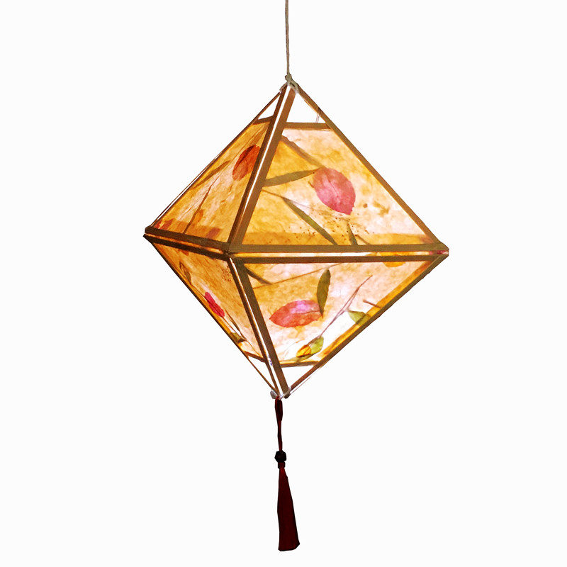 古风花草纸灯diy手工材料中秋元旦灯笼