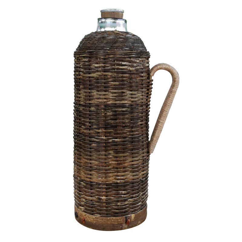 老式竹编保温壶竹暖壶紫竹热水瓶开水壶家用20玻璃内胆保温瓶