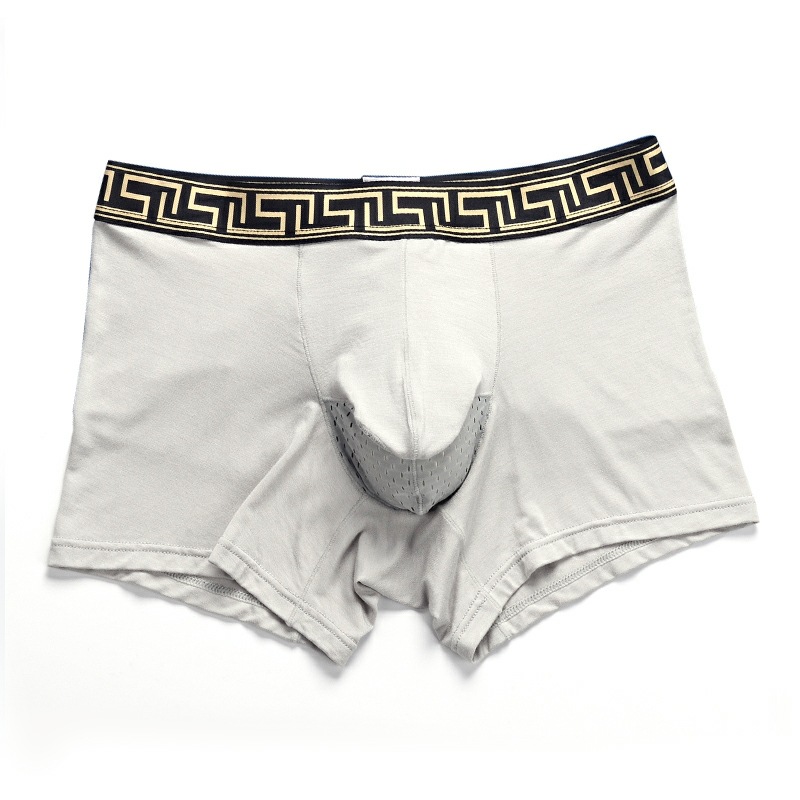 内裤男生莫代尔枪蛋枪弹分离男士内裤jj四角阴囊袋透内裤