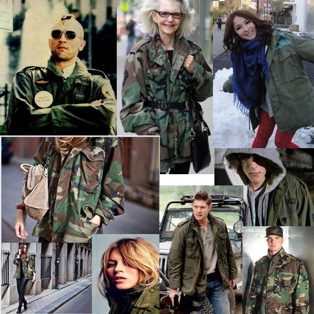 手套家四色大衣外套摄影风衣m65迷彩男士apparel风衣