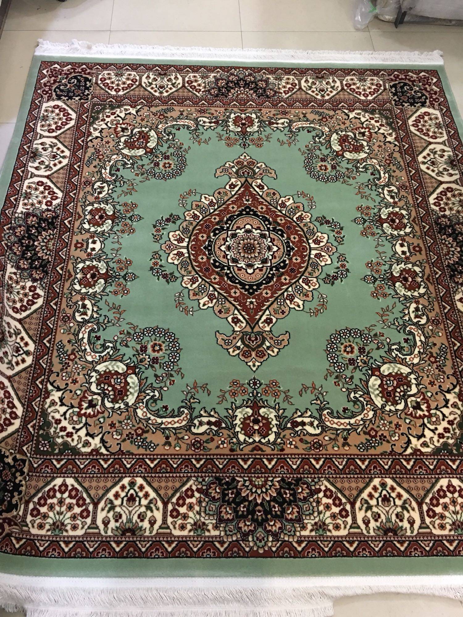 地毯新疆纯羊毛绒加厚羊毛和田毯子25米休闲毯