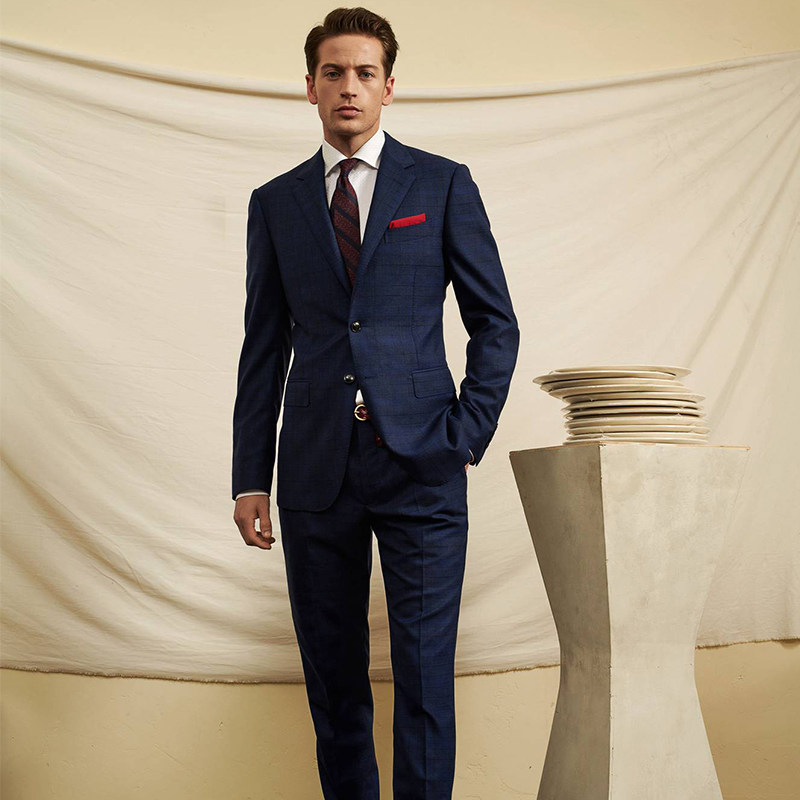 进口轻奢西服定制意大利全羊羊毛西装套装量身定做西服定制