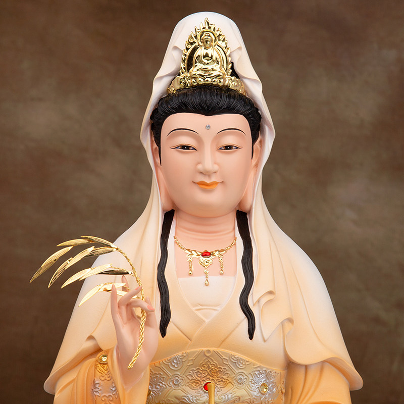 娑婆弥勒大肚释迦牟尼菩萨王菩萨三圣世音地摆件观全堂摆件