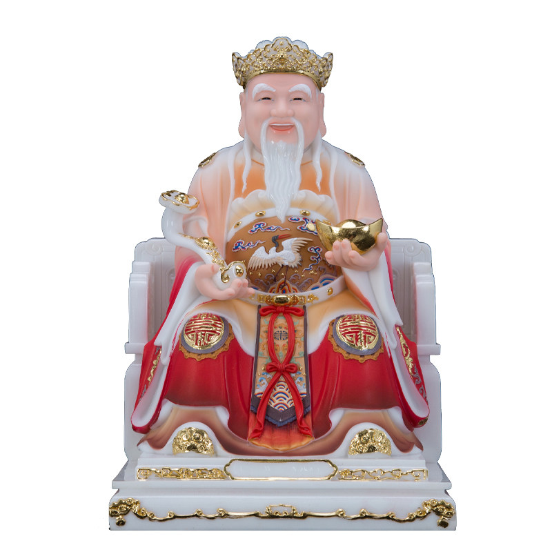 福德正神大伯伯公神像汉白玉土地佛像招财镇风水摆件