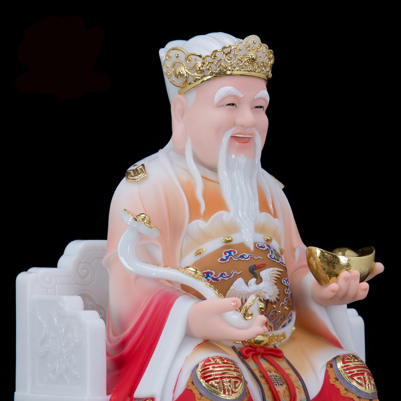 福德正神大伯伯公神像汉白玉土地佛像招财镇风水摆件