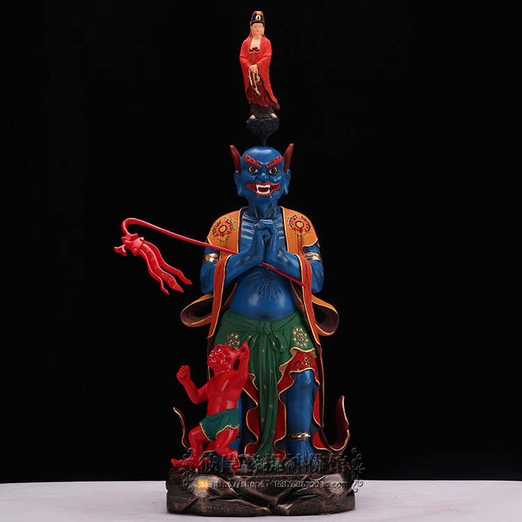 大士面然面燃鬼王焦面焰口王大士爷羽林大神摆件