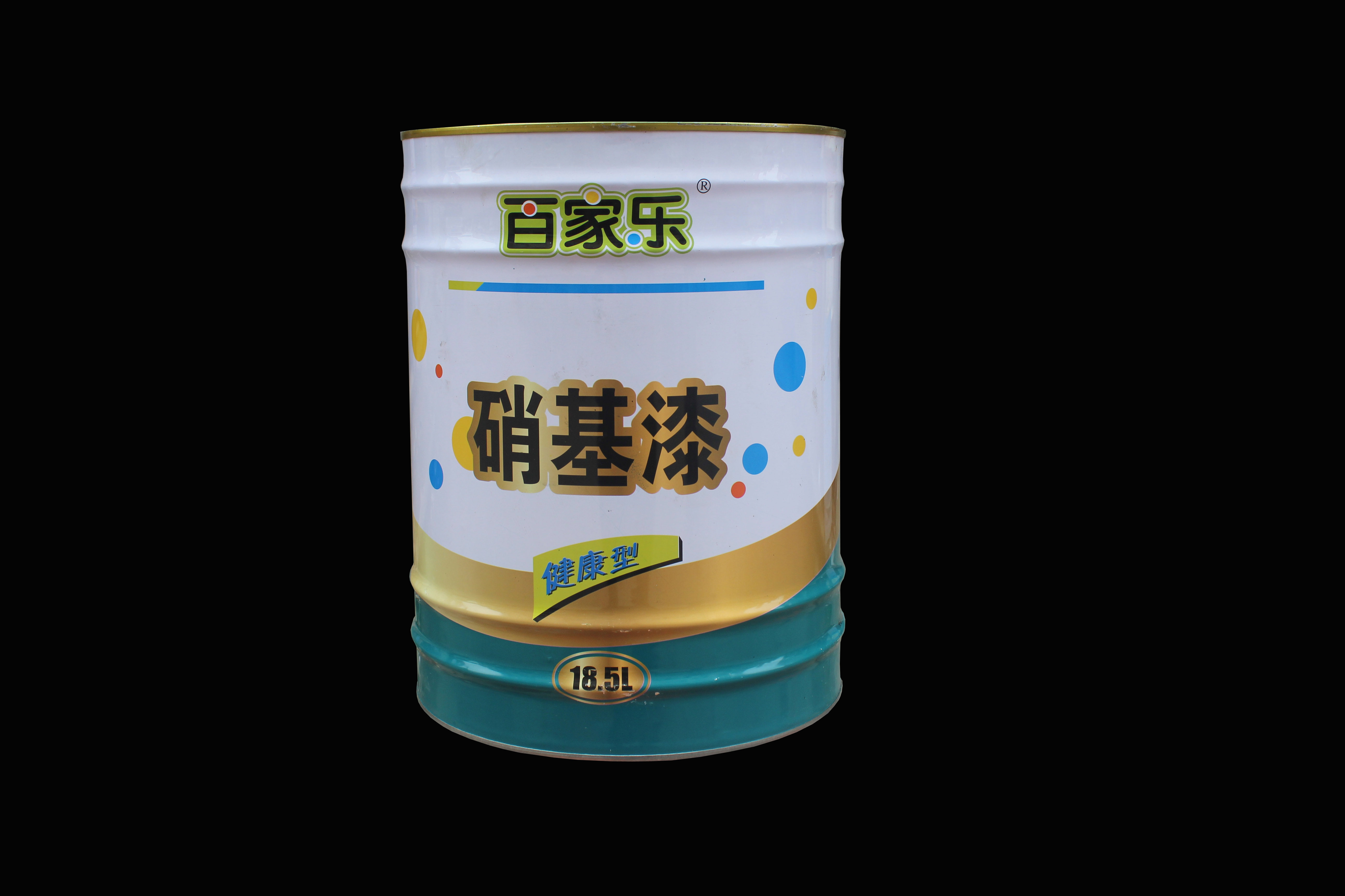 百家乐硝基漆12l大桶装家装木器漆哑光漆亮光漆磁漆黑色 红色