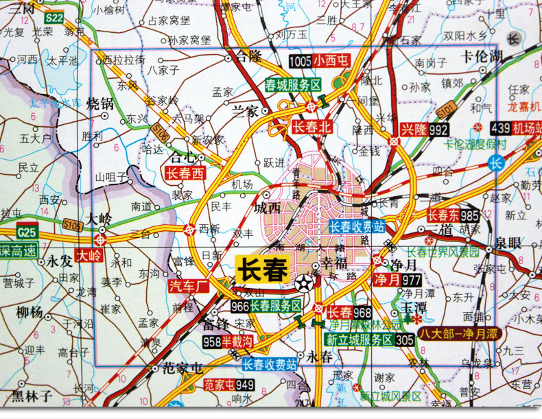 公路里程地图2022编号详细比例尺大比桩号出口旅游