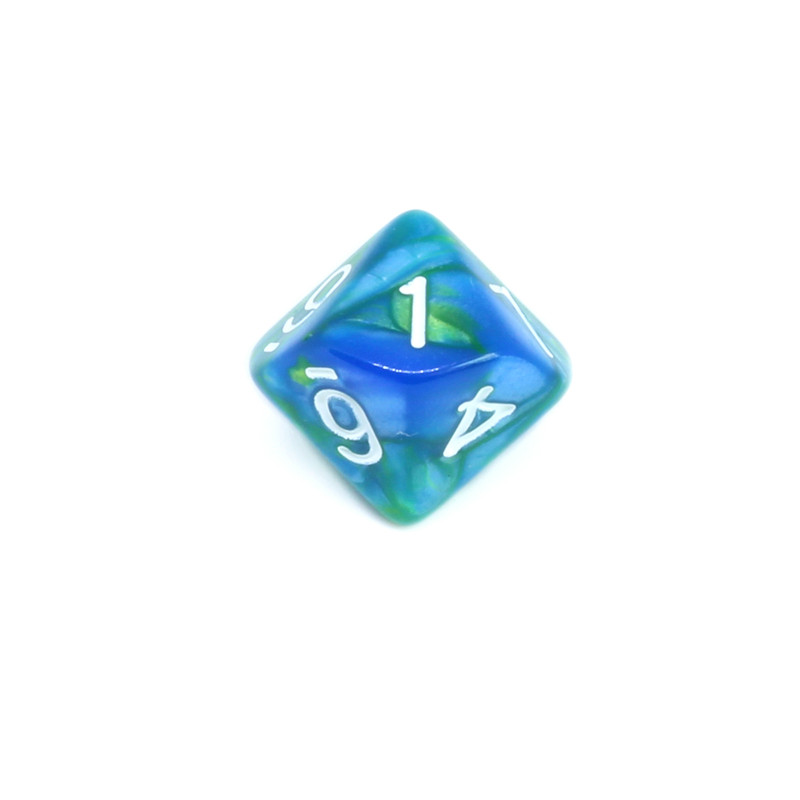 炫彩十面数字骰子早教教具筛子桌面游戏面色色子