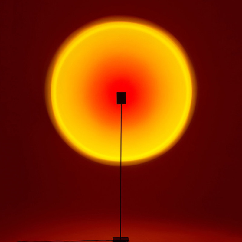 日不落投影落地灯设计师氛围灯装饰彩虹网红夕阳mandalaki落日灯