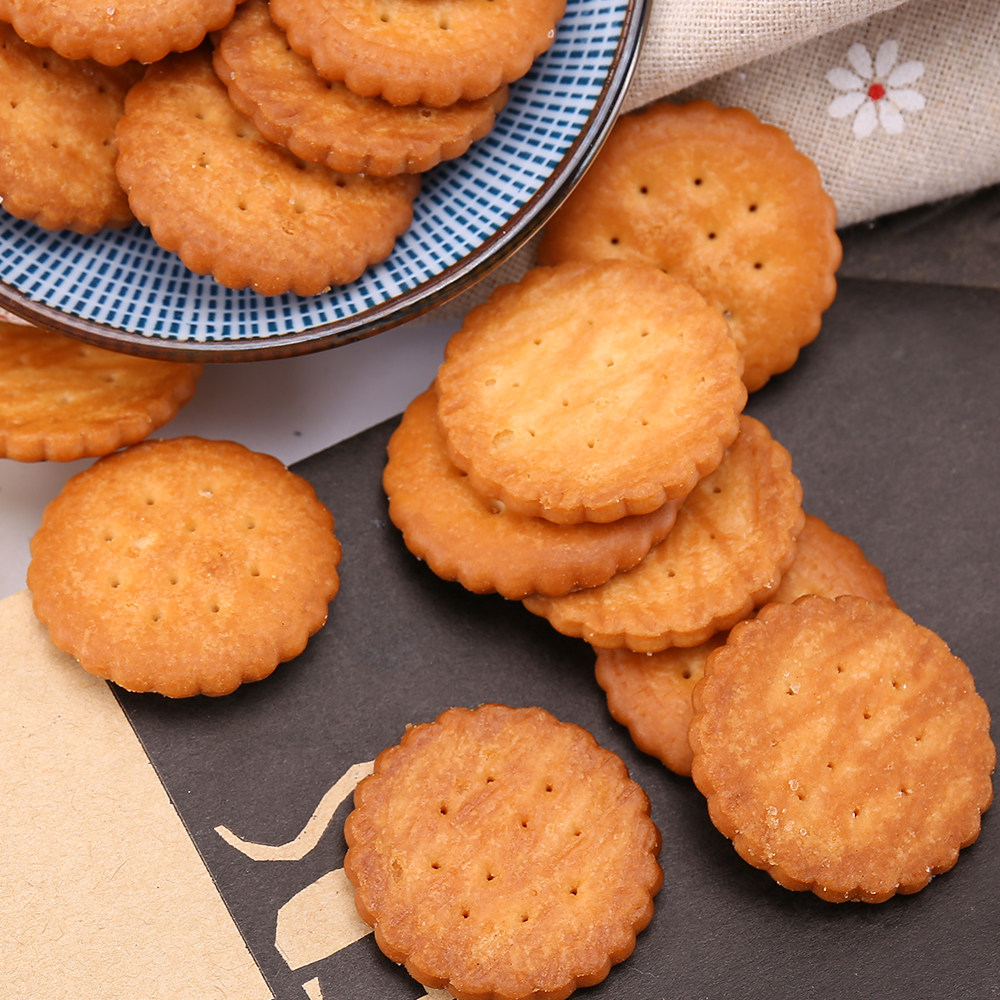 日本进口零食品野村煎豆蒜香饼干4连包120g好吃的薄脆