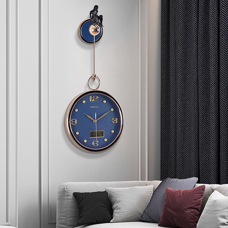 北极星北欧轻奢客厅挂钟家用时尚现代装饰挂表挂钟