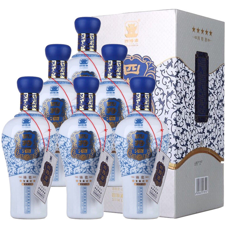 四特酒45度/52度四特五星星级四特 整箱500ml*6瓶特香型白酒包邮