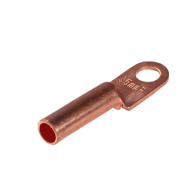 elecall紫铜接线端子dt-35平方电缆铜鼻子 闭口堵油线耳5只