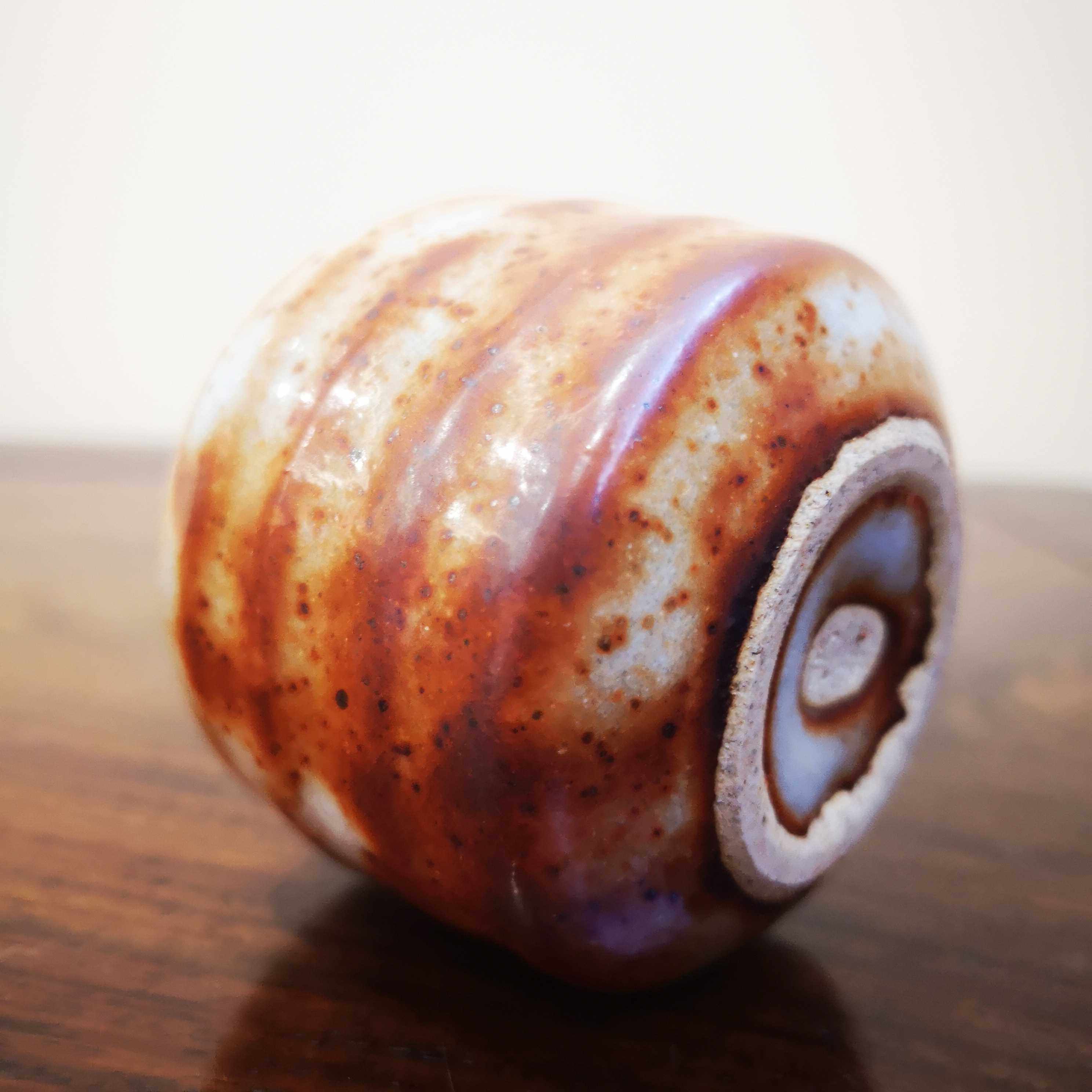 日本本志野烧秀泉茶杯品茗古朴厚重做工精致茶杯